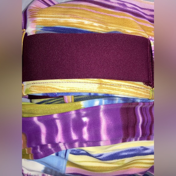 MOSSIMO Women’s Boho Multicolored Halter Bikini Top Size Lg EUC no pads - Picture 11 of 11